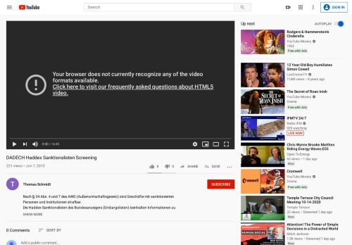 
                            9. DADECH Haddex Sanktionslisten Screening - YouTube