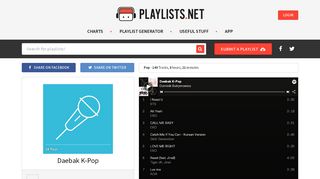 
                            10. Daebak K-Pop Spotify Playlist - Playlists.net