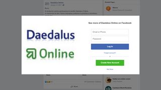 
                            7. Daedalus Online - Buna, Iti multumim pentru participarea... | Facebook