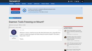 
                            11. Daemon Tools Freezing on Mount? - TechSpot Forums