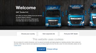 
                            4. DAF Trucks NV: DAF Trucks Global – Choose your Country or Market