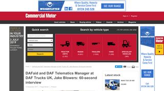 
                            11. DAFaid and DAF Telematics Manager at DAF Trucks UK, Jake ...