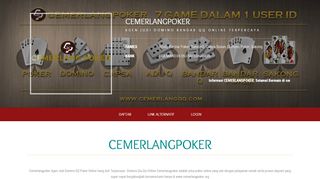 
                            1. Daftar Dan Login DISINI, Link Alternatif Resmi Cemerlangpoker