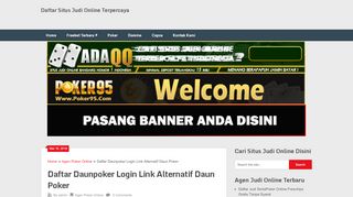 
                            2. Daftar Daunpoker Login Link Alternatif Daun poker