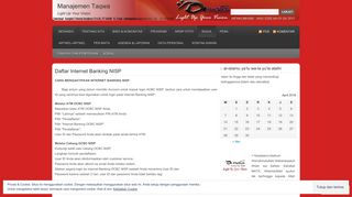 
                            11. Daftar Internet Banking NISP | Manajemen Taqwa