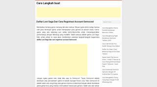 
                            12. Daftar Lost Saga Dan Cara Registrasi Account Gemscool - Cara ...
