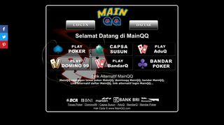 
                            2. Daftar MainQQ, Link Alternatif MainQQ, Login Main QQ