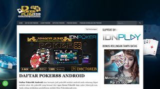 
                            6. DAFTAR POKER88 ANDROID - DAFTAR POKER88 | Asia Poker Online