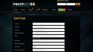 
                            4. Daftar - POKERBET88 | Agen Poker Online Terpercaya