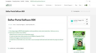 
                            10. Daftar Portal Selfcare XOX – ONEXOX Store