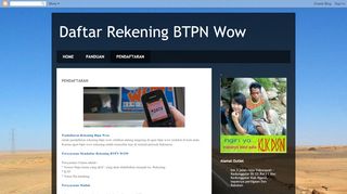 
                            7. Daftar Rekening BTPN Wow: PENDAFTARAN