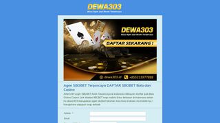 
                            6. DAFTAR SBOBET CASINO ONLINE MOBILE ASIA LOGIN WAP AGEN ...