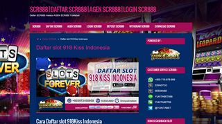 
                            13. Daftar slot 918 Kiss Indonesia | SCR888 | DAFTAR SCR888 | AGEN ...