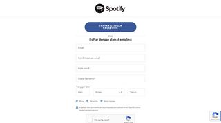 
                            1. Daftar - Spotify