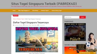 
                            11. Daftar Togel Singapura Terpercaya | Togel Online | Situs Togel ...