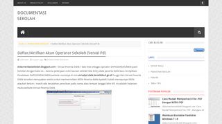 
                            9. Daftar/Aktifkan Akun Operator Sekolah (Verval Pd) - DOCUMENTASI ...