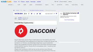 
                            3. DAGCOIN New Cryptocurrency | KASKUS