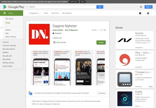 
                            12. Dagens Nyheter – Appar på Google Play