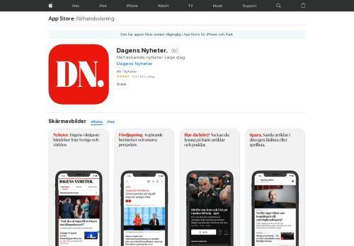 
                            8. Dagens Nyheter. i App Store - iTunes - Apple