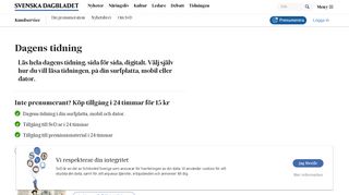 
                            5. Dagens Tidning - SvD Kundservice