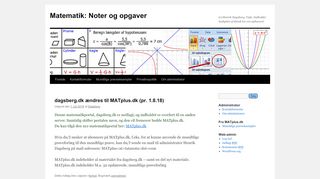
                            4. dagsberg.dk ændres til MATplus.dk | Matematik: Noter og opgaver
