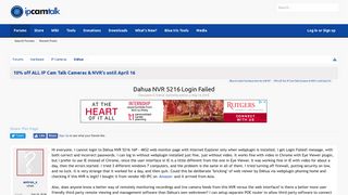 
                            6. Dahua NVR 5216 Login Failed | IP Cam Talk