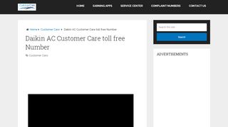 
                            7. Daikin AC Customer Care toll free Number