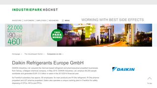 
                            10. Daikin Refrigerants Europe GmbH | Industriepark Höchst