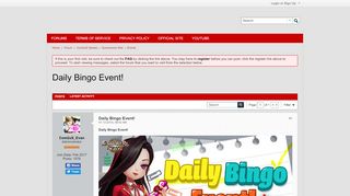 
                            2. Daily Bingo Event! - Com2us Forums