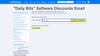 
                            3. Daily Bits - Software Discounts by Email - BitsDuJour