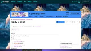 
                            10. Daily Bonus | Crystalsaga Wiki | FANDOM powered by Wikia