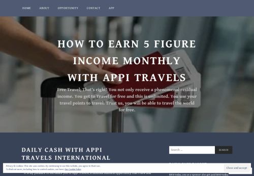 
                            8. DAILY CASH WITH APPI TRAVELS INTERNATIONAL – HOW TO ...