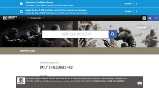 
                            7. Daily Challenges FAQ - Ubisoft Support