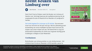 
                            13. Daily Fresh Food neemt Keuken van Limburg over - Skipr