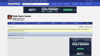 
                            8. Daily log in bonus - WWE SuperCard Message Board for iOS ...