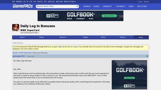 
                            7. Daily Log In Bonuses - WWE SuperCard Message Board for iOS ...