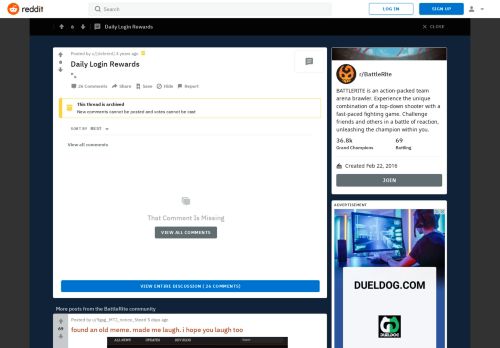 
                            3. Daily Login Rewards - BattleRite - Reddit