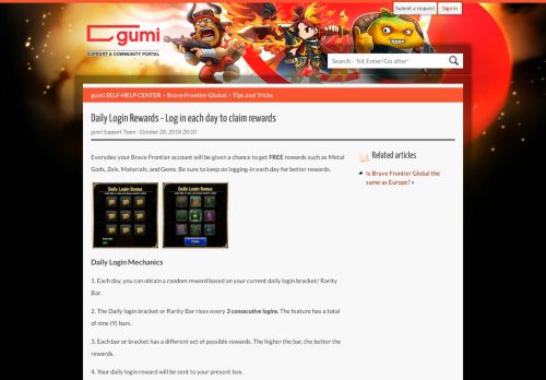 
                            4. Daily Login Rewards - Log in each day to claim rewards – gumi SELF ...