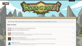 
                            2. daily reward | Wynncraft Forums