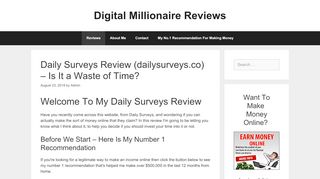 
                            13. Daily Surveys Review (dailysurveys.co) - Is It a Waste of Time?