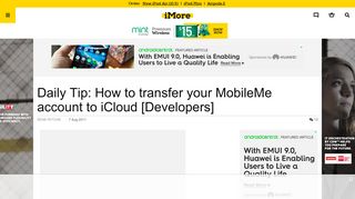 
                            12. Daily Tip: How to transfer your MobileMe account to iCloud - iMore