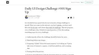 
                            4. Daily UI Design Challenge #001 Sign Up – fernandocomet – Medium