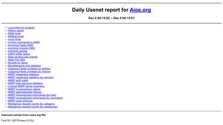 
                            4. Daily Usenet report for Aioe.org: Dec 4 04:15:02