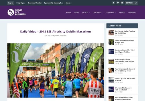 
                            11. Daily Video – 2018 SSE Airtricity Dublin Marathon | Sport for Business