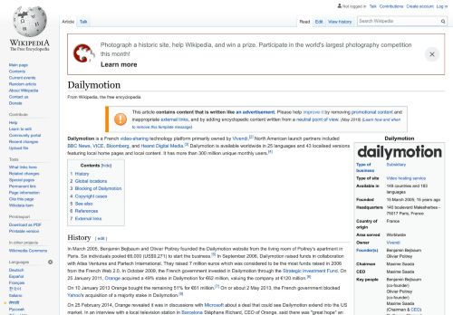 
                            13. Dailymotion - Wikipedia