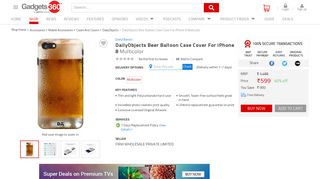 
                            6. DailyObjects Beer Balloon Case Cover For iPhone 8 Multicolor Price ...