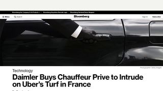 
                            11. Daimler Buys Chauffeur Prive to Intrude on Uber's Turf in France ...