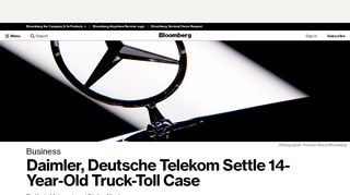 
                            13. Daimler, Deutsche Telekom Settle 14-Year-Old Truck-Toll Case ...
