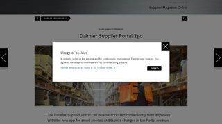 
                            12. Daimler Supplier Magazine | Daimler Supplier Portal 2go