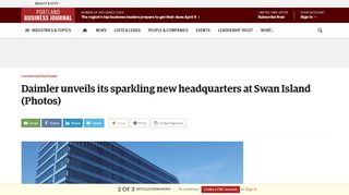 
                            9. Daimler unveils its sparkling new headquarters at Swan Island ...